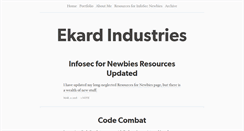 Desktop Screenshot of ekardindustries.com