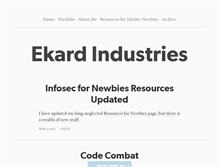 Tablet Screenshot of ekardindustries.com